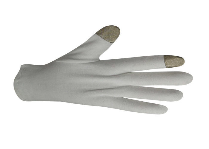 Large Size Touch Sensitive Gloves 21s Cotton Yarn Warm Fleece Construction